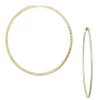 Sterling CZ Hoop By Marlyn Schiff - Gold 2 Sterling CZ Hoop By Marlyn Schiff - Gold -Chic Mode Shop SterlingCZHoopGold