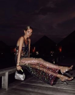 Sydney Maxi Dress By Santa Brands - Dark Blueberry 17 Sydney Maxi Dress By Santa Brands - Dark Blueberry -Chic Mode Shop SydneyMaxiDressDarkBlueberry 5