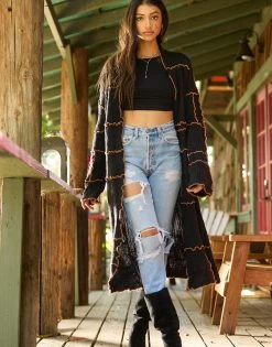 Tre Duster - Black -Chic Mode Shop TRE DUSTER ELLIS CROP TOP BLACK 3