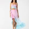 Tulip Wrap Skirt By Tiare Hawaii - Pink Aqua Ombre -Chic Mode Shop TULIPWRAPSKIPinkVioletAquaOmbre 1