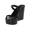 Tonino Wedge By Carmen Sol - Black -Chic Mode Shop ToninoWedgeBlack