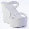 Tonino Wedge By Carmen Sol - White -Chic Mode Shop Tonino Wedge White