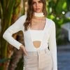 Violet Bodysuit By Summer Haus - White -Chic Mode Shop VIOLETBODYSUITWHTE 1