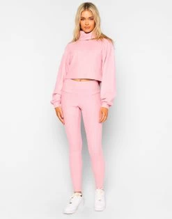 Harlow Pant - Blush -Chic Mode Shop WYATT CROPPED PULLOVER HARLOW PANT BLUSH 1