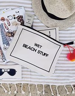 Wet Beach Stuff By Bag-all - White -Chic Mode Shop Wet Beach Stuff