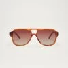 Good Time Sunglasses By Z Supply - Brown Tortoise -Chic Mode Shop ZEA222115S BTY FRONT