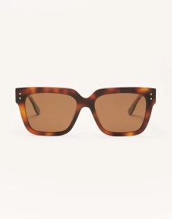 Brunch Time Sunglasses By Z Supply - Brown Tortoise
