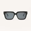 Brunch Time Sunglasses By Z Supply - Polished Black -Chic Mode Shop ZEA232101S PBY FRONT