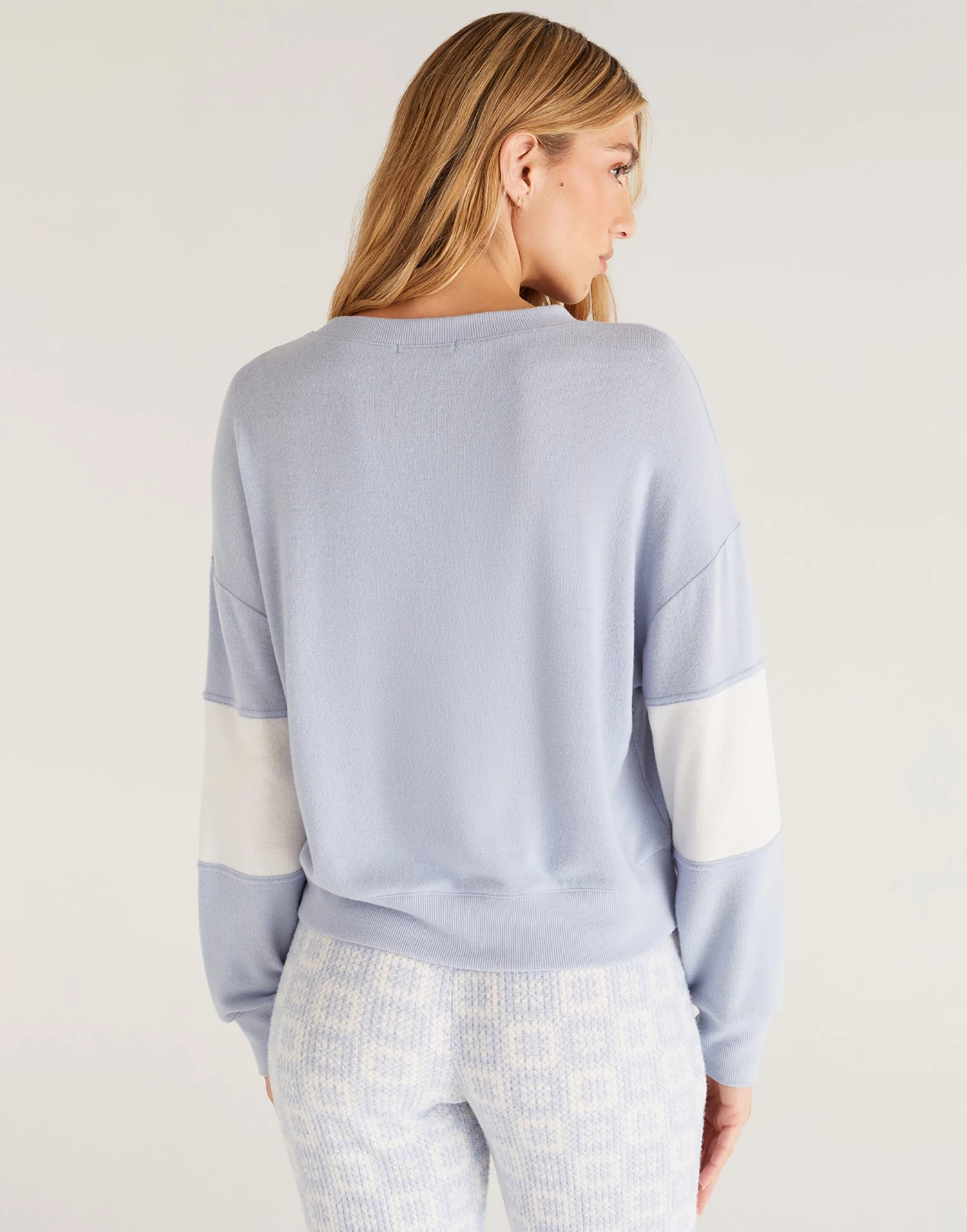 Elle Apres Ski Top By Z Supply - Cloudy Blue 4 Elle Apres Ski Top By Z Supply - Cloudy Blue - Image 2