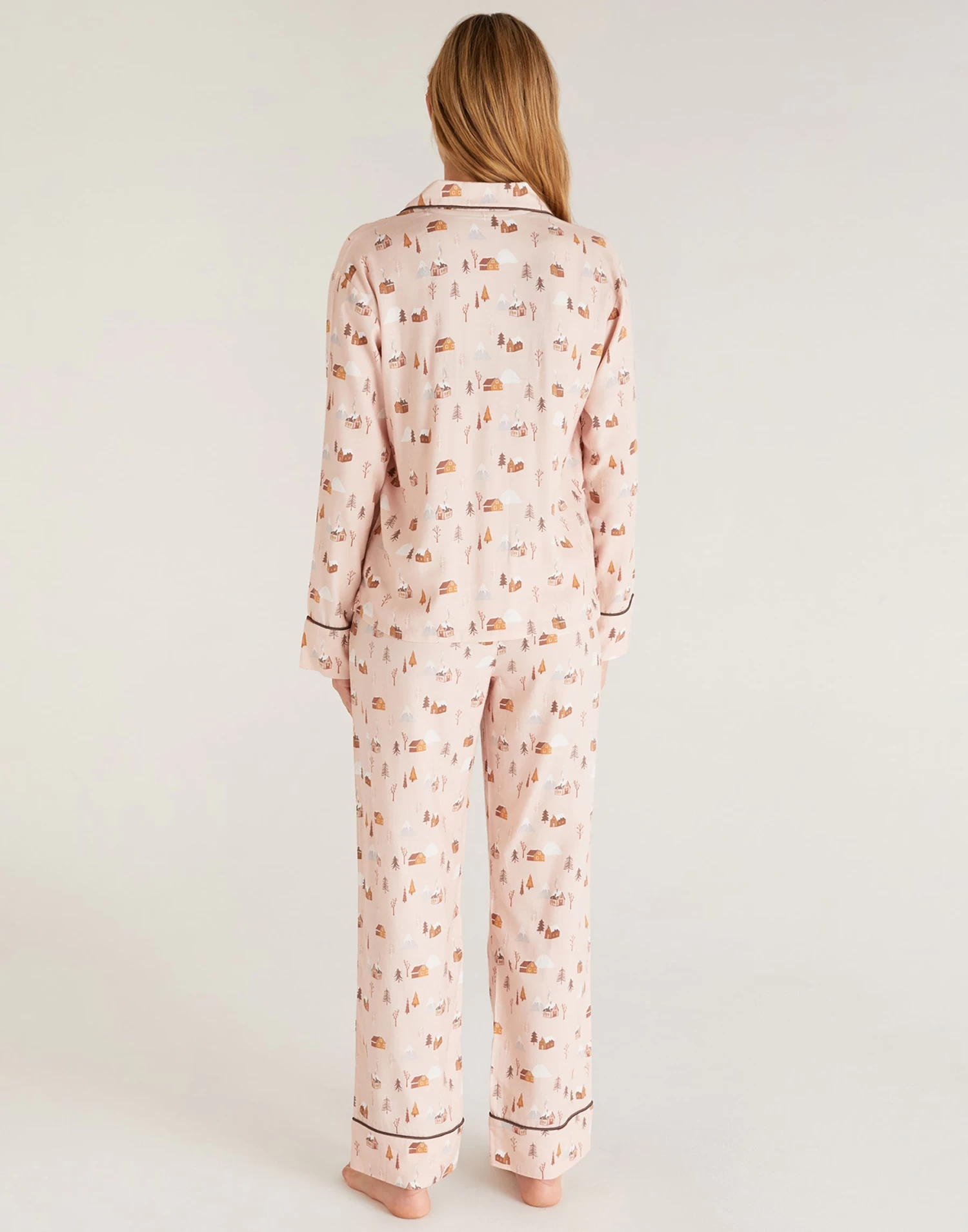 Sleep All Day Mountain PJ Set By Z Supply - Shell Pink 4 Sleep All Day Mountain PJ Set By Z Supply - Shell Pink - Image 2