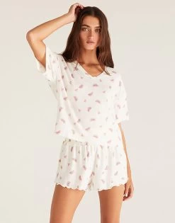 Watermelon Sleep Set By Z Supply - White Shell