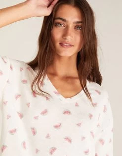 Watermelon Sleep Set By Z Supply - White Shell -Chic Mode Shop ZLZ2323435 0795eb9a 3d49 41ca b629 235b6d245412