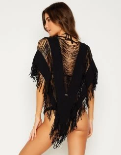 Haute Summer Poncho - Black -Chic Mode Shop indian summer b16130c0 blck 2